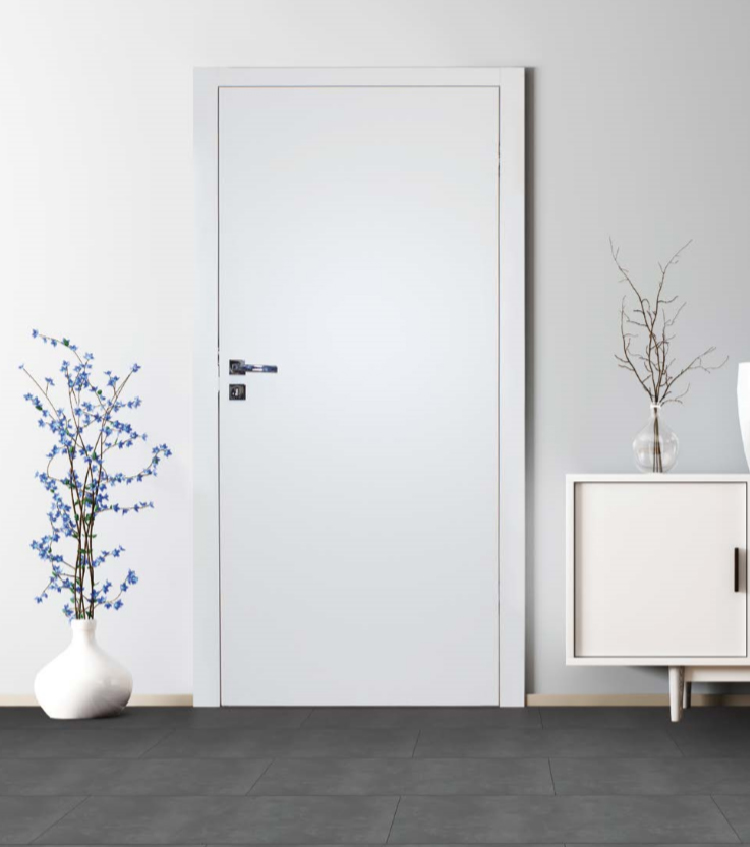 Białe, wewnętrzne drzwi Simple